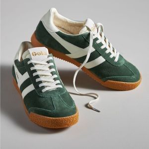 Gola Elan Sneakers - Green and white sambas